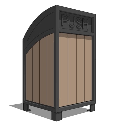 Modena Curved Top Waste Receptacle ( MCTR-21 )