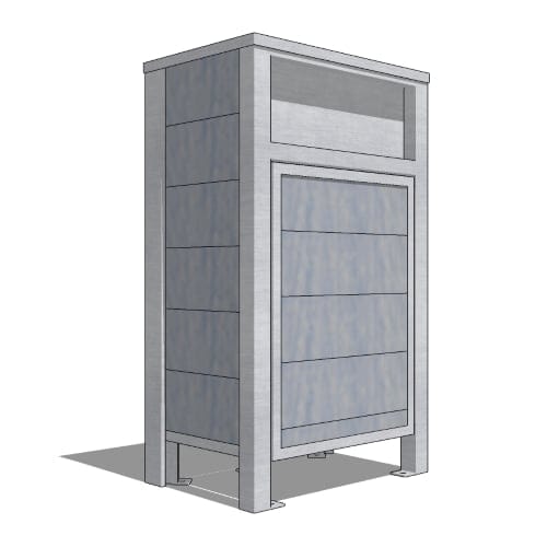 Urban Form Slim Line Waste Receptacle ( UFSLTR-21 )