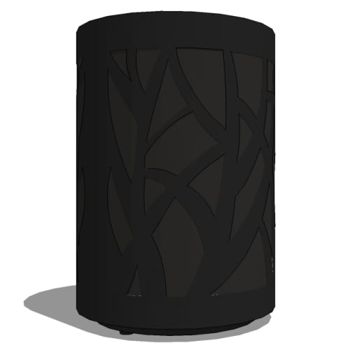 Model TG2-3000: TallGrass Receptacle: 36 Gal. Round, Flat Top