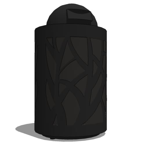 Model TG2-3003: TallGrass Receptacle - 36 Gal., Round, Enclosed Top