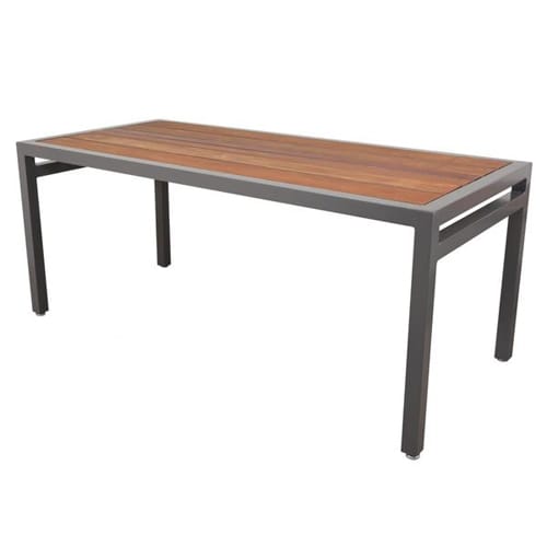 Skyline Picnic Table With Tropical Wood Slats