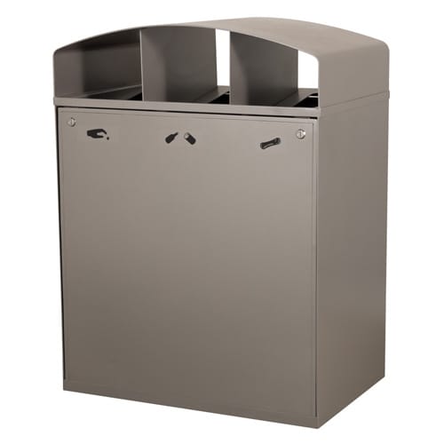 City 3 Stream Waste/Recycle Receptacle