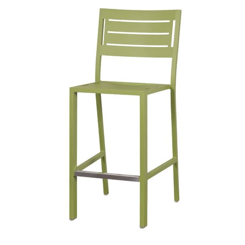 Monterey II Barstool With Aluminum Seat