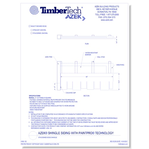 Staggered Edge Shingle