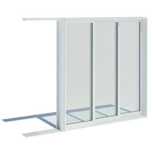 Series 8100 Doors: Thermally Broken Pocket Door - PXXX - 3" UltraGlide Rollers, Standard Sill, No Screen