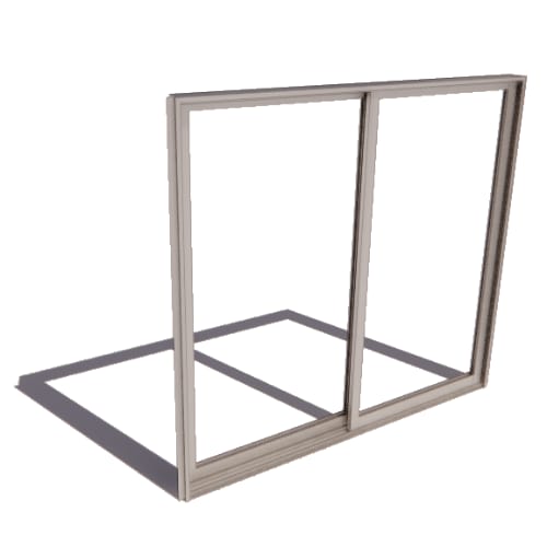 Series 8150 Doors: Standard Nail On - OX Sliding Door with Water Leg Sill and Standard Hardware