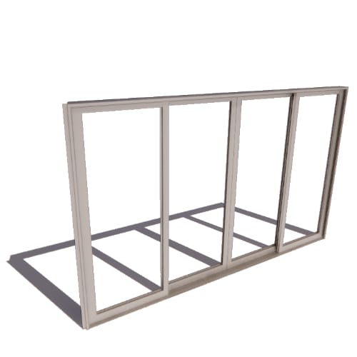 Series 8150 Doors: Standard Nail On - OXXO Sliding Door with Water Leg Sill and Standard Hardware