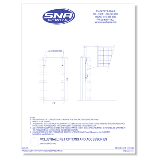Upright Safety Pad