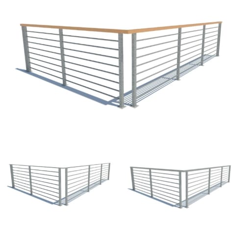 Horizontal Bar Railing Systems: Revit Template
