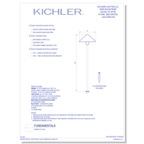Model:  15439 - Fundamentals™ (Finish Available in CO, OB, TZT)