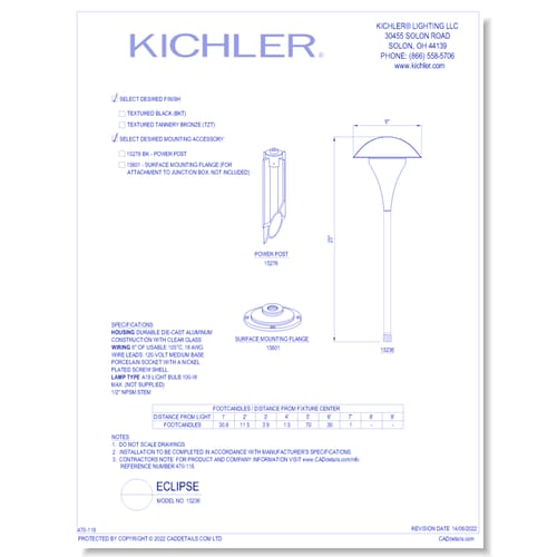 Model:  15236 - Eclipse™ (Finish Available in BKT, TZT)