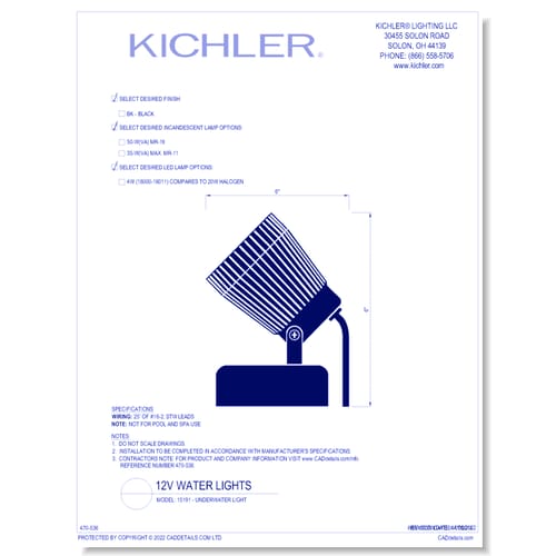 Model: 15191 - Underwater Light (Finish Available in BK)
