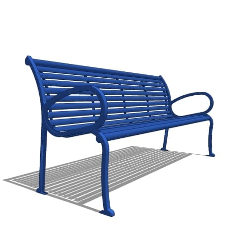 Langdon™ Bench: 6 Ft. with Horizontal Straps
