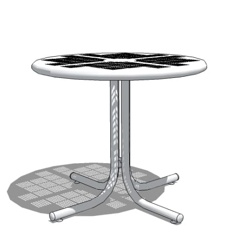 Café Table: Tube Leg Base