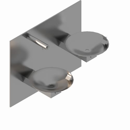 Drinking Fountains: 107-16-HL-VP VANDAL PROOF High/Low Drinking Fountain with Bottle Filler