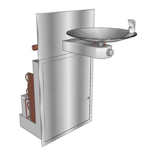 Electric Water Coolers: FC-107-16 Non-Recessed Drinking Fountain with Chiller/Purifier