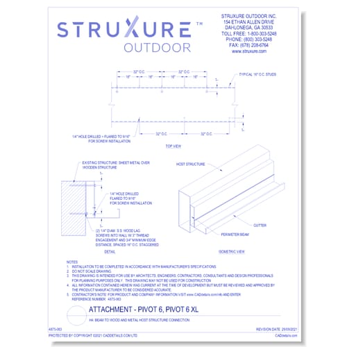 H4: Beam To Wood And Metal Host Structure Connection