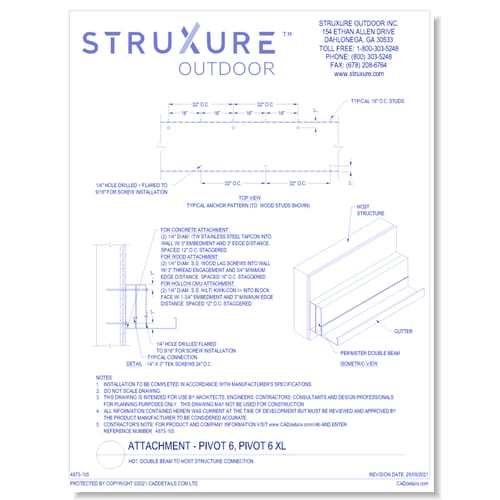 HD1: Double Beam To Host Structure Connection