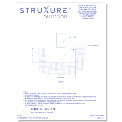 FSB1: Surface Mount Footer (24 x 12)