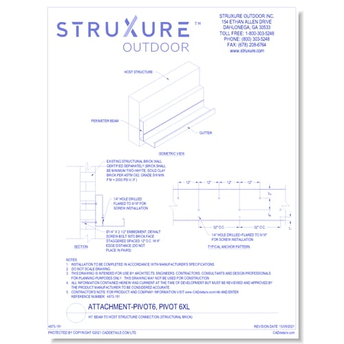 H7: Beam To Host Structure Connection (Structural Brick)