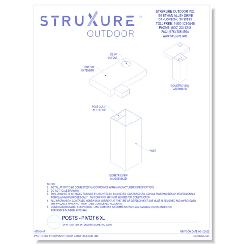 SP11: Gutter Extender (Isometric View)
