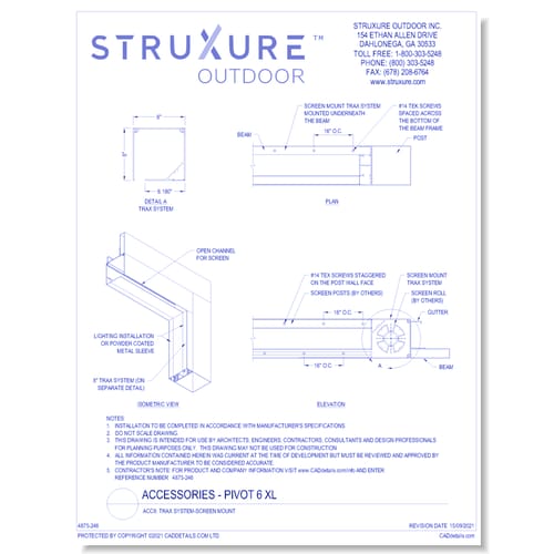 ACC8: Trax System-Screen Mount