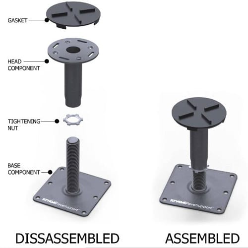 Deck Supports: “Incendio” Non-Combustible Steel Pedestal preview 3