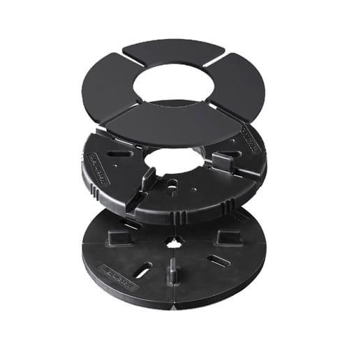 Fixed Height Deck Supports: Rubber Pads