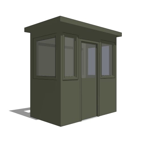 Model STD-64: Standard 4' X 6' Booth - Plan View, Section, Legend