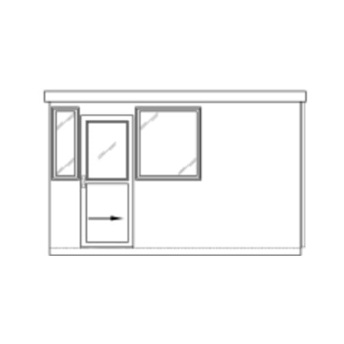 Standard 5' 4" X 12' Booth With Restroom