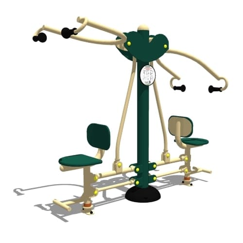 Low-Impact: Model ( SGR048C ) 2-Person Combo Lat Pull & Vertical Press