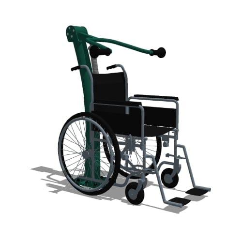 Wheelchair Accessible: Model ( UBX248W ) Accessible Shoulder Press (Adjustable Resistance)