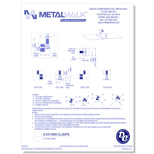 S-5-U Mini Clamp