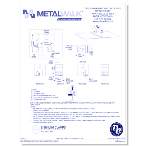 S-5-Z Mini Clamp