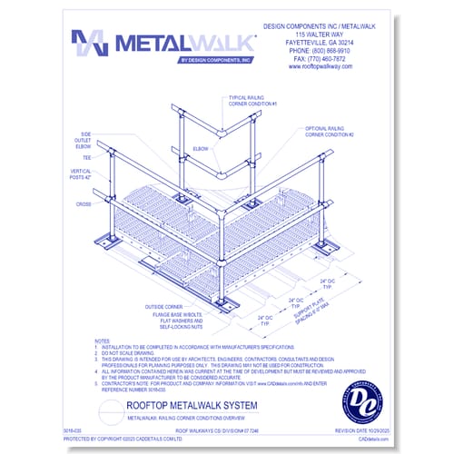 Metalwalk®, Railing Corner Conditions Overview