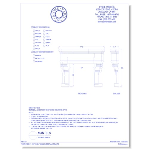 Livorno Mantel