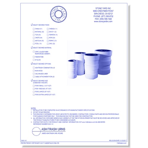 James Waste Receptacle