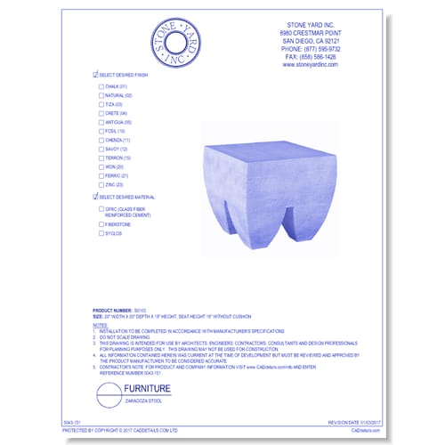 Zaragoza Stool