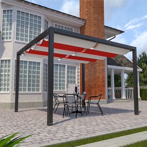 Modular Aluminum Pergola Base 10x10 preview 2