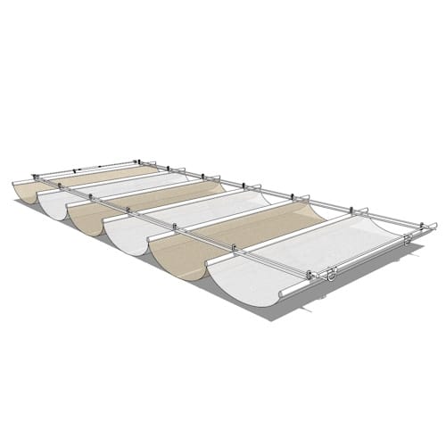 Canopy With 24 Inch Color Panels 5'x12'