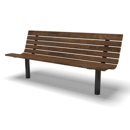 Fairmount Park Bench with back - In Ground (FA440N)
