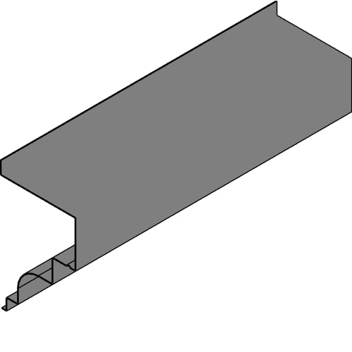 Fiberglass Cornice: CR 116x8, 22-1/4" H x 13-3/8" P x 96" L