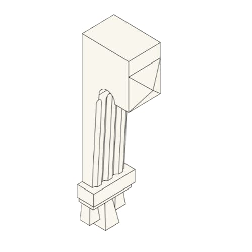 Corbel Bracket: BKT 7" x 19" x 3.75"