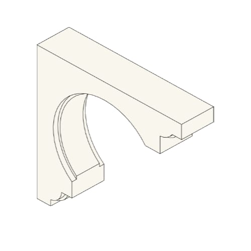 Corbel Bracket: BKT 16" x 15" x 3.5"