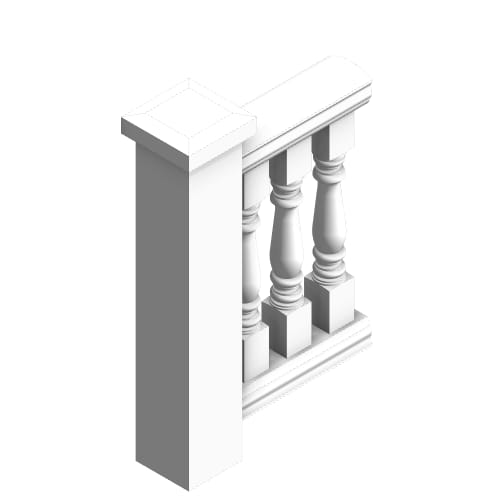 Fiberglass, Urethane, & Synthetic Stone Balustrades, Railing System (#0422 Baluster)
