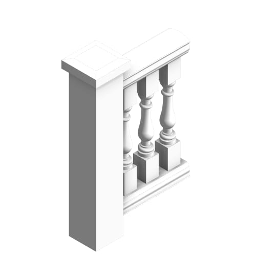 Fiberglass, Urethane, & Synthetic Stone Balustrades, Railing System (#3503 Baluster)