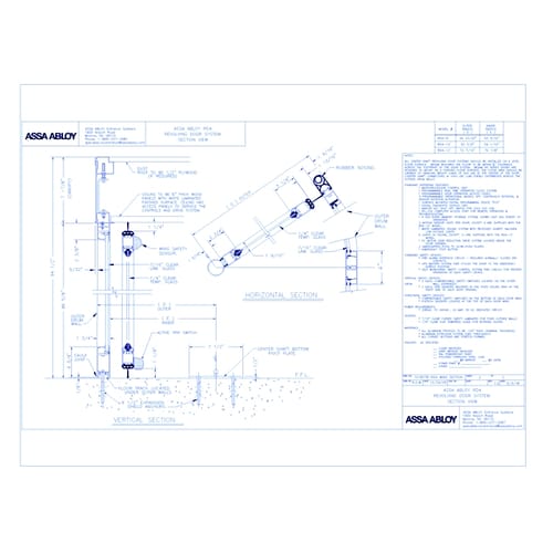 1018278 - RD200 Wing Revolving Door Section View Rev 1.0