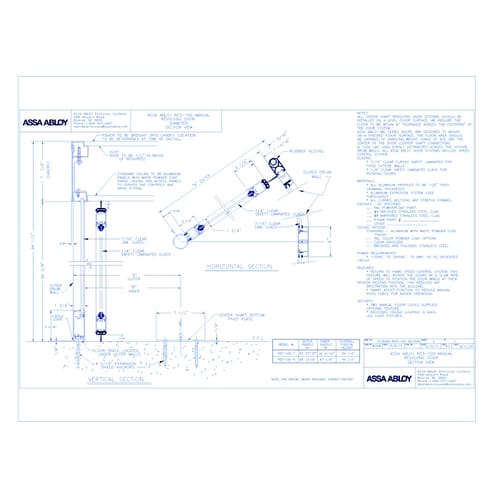 1018268 - RD3-100 - Manual Revolving Door Section View Rev 2.0