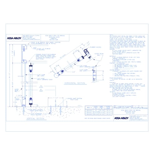 1018280 - RD4-100 - Manual Revolving Door Section View Rev 2.0