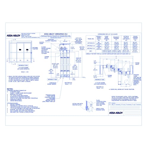 1016222 - VersaMax Telescopic OHC FSL Single Slide Narrow Smoke Rated - Rev. 4.0